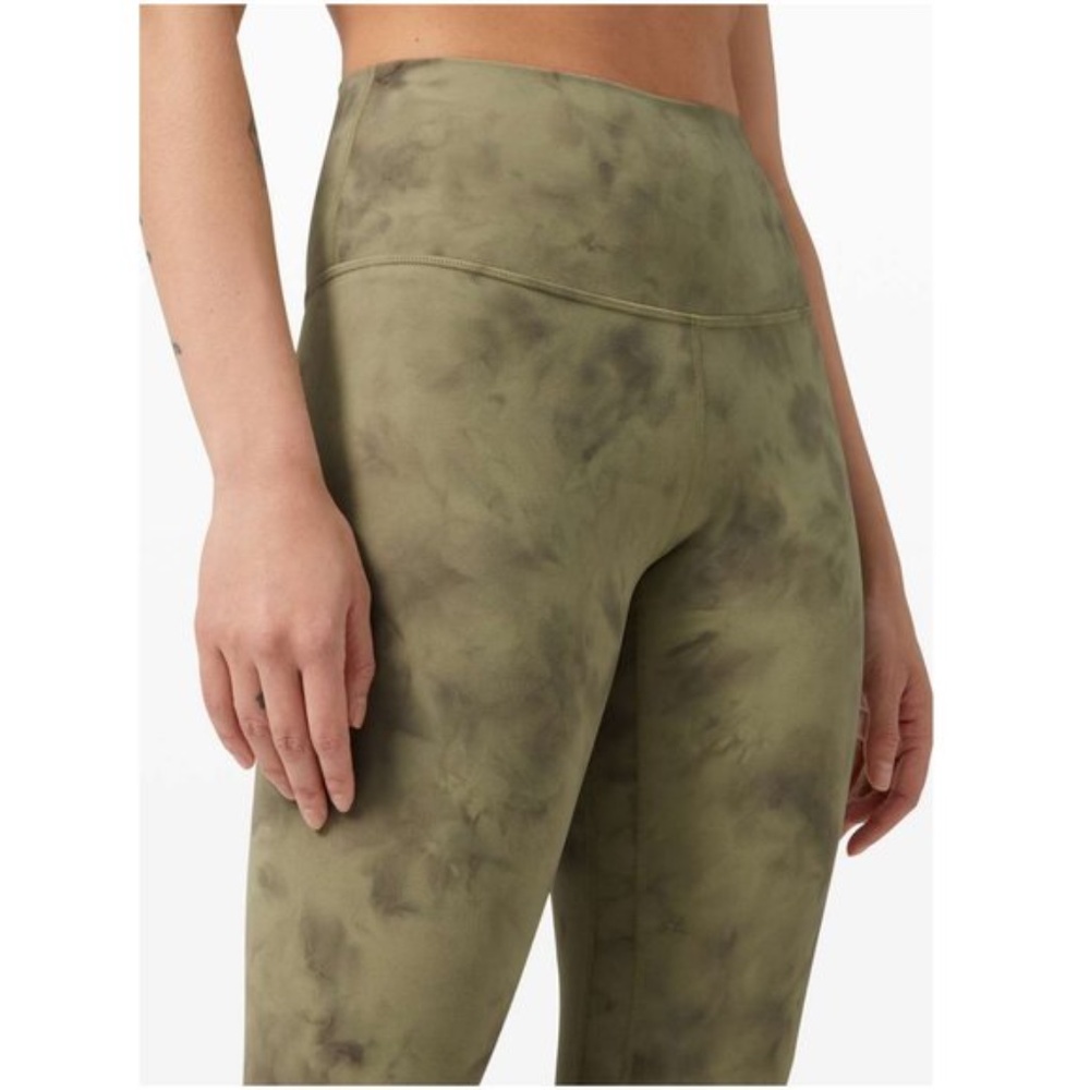 Lululemon Align Olive Tie-Dye Capri Leggings - Picture 2 of 8
